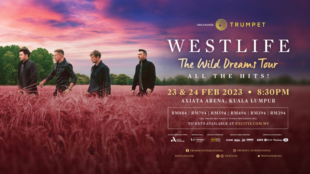 Westlife The Wild Dreams Tour Live Kuala Lumpur Westlife The Wild Dreams Tour Live in Kuala Lumpur 2023