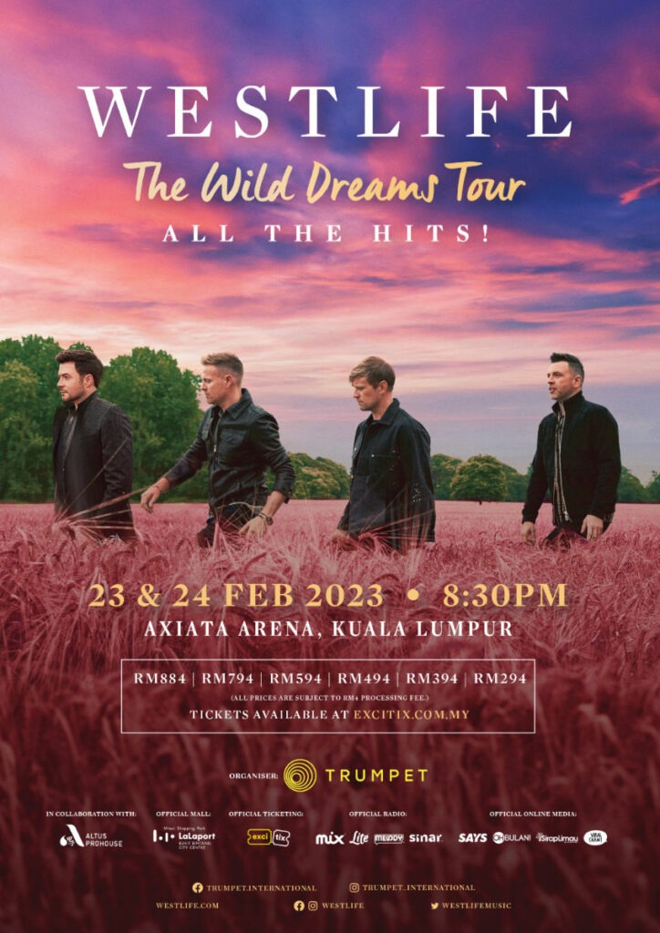 Westlife The Wild Dreams Tour Live in KL 2023: Reliving Youth and Igniting the Crowd!